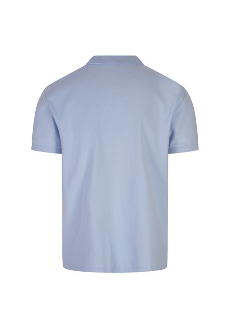 Polo Custom Slim-Fit In Pique' Azzurro Con Pony a Contrasto RALPH LAUREN | 710-782592013